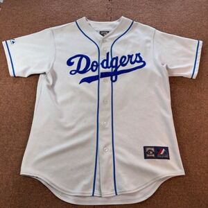Majestic Cooperstown Collection Jackie Robinson Dodgers Jersey 42 Grey Mens XL